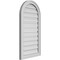 Ekena Millwork Round Top Surface Mount PVC Gable Vent: Functional, w/ 2"W x 1-1/2"P Brickmould Frame, 18"W x 34"H GVPRT18X3402SF - alternate 5
